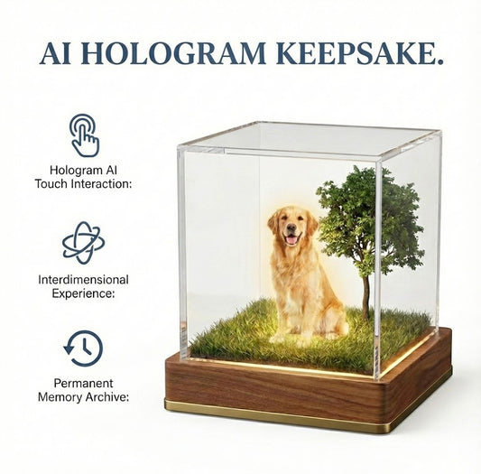 Interactive Memorial Box with Hologram Project