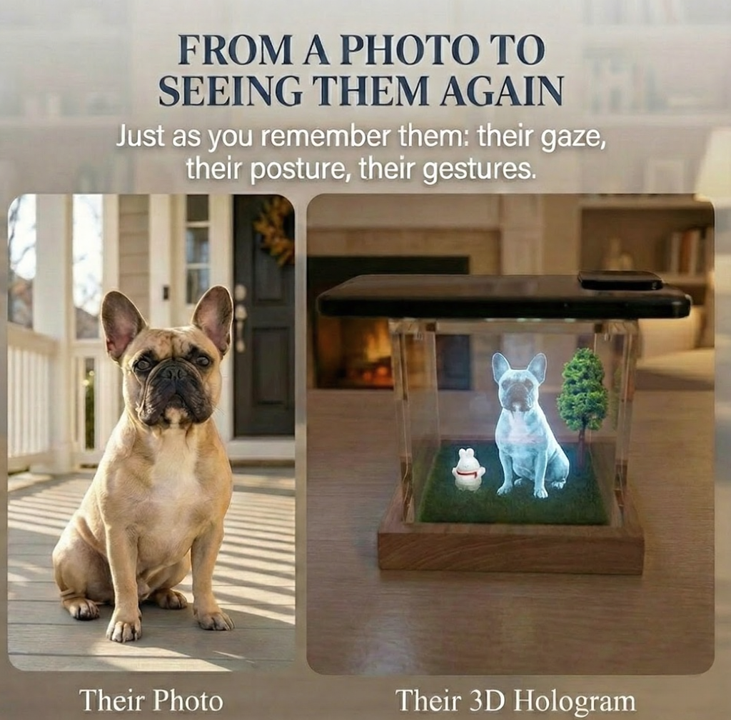 Interactive Memorial Box with Hologram Project
